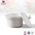 Vajilla de porcelana de haoxin de Guangzhou Sopera de sopa de cerámica blanca